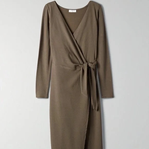 Aritzia Babaton Gaudi Wrap Dress - Picture 3 of 5